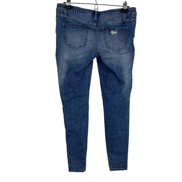 Liz Lange Maternity Denim Jegging Distressed Jeans Women’s Small - Picture 3 of 5